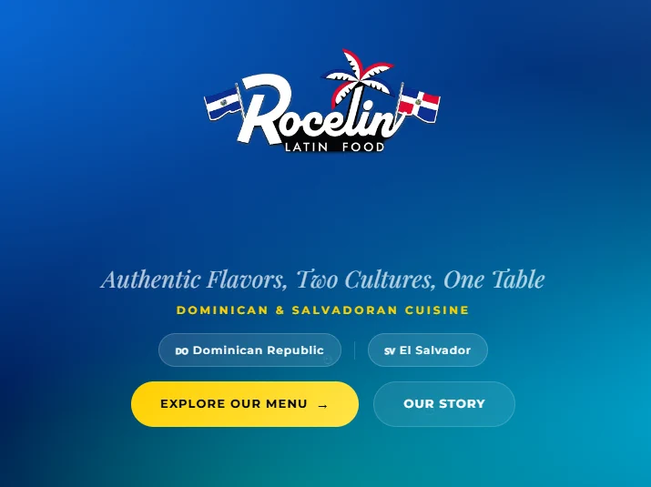 The Rocelin Latin Food website